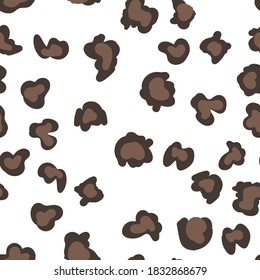 Animal print vector seamless pattern. Hand drawn exotic nature texture background.
