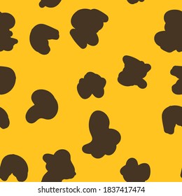 Animal print vector seamless pattern. Hand drawn exotic nature texture background.