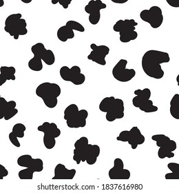 Animal print vector seamless pattern. Hand drawn exotic nature texture background.