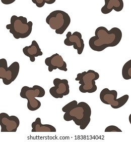 Animal print vector seamless pattern. Hand drawn exotic nature texture background.