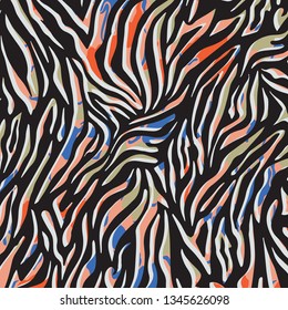 Animal print, zebra texture background