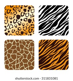 Animal prints design, vector illustration eps 10.