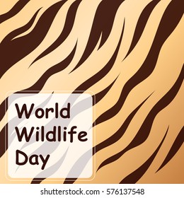Animal prints design, vector illustration. World Wildlife Day