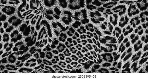 Animal prints. Seamless leopard pattern. Vector illustration