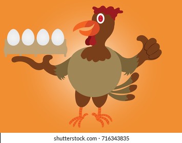 Animal Products 3
A chicken showing off its eggs