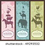 animal pyramid bookmarks or banners (grunge is removable)