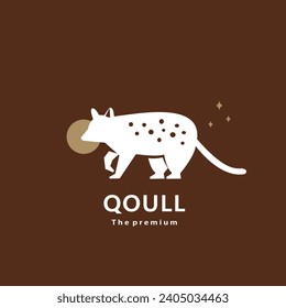 animal qoull natural logo vector icon silhouette retro hipster