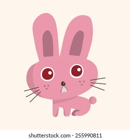 animal rabbit cartoon theme elements