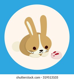 animal rabbit cartoon theme elements