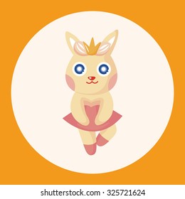 animal rabbit dancing cartoon theme elements