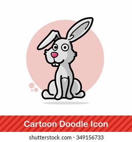 animal rabbit doodle