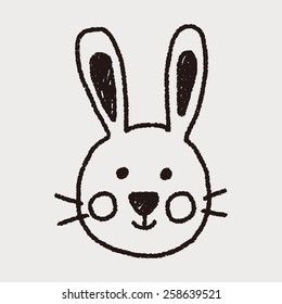 animal rabbit doodle drawing