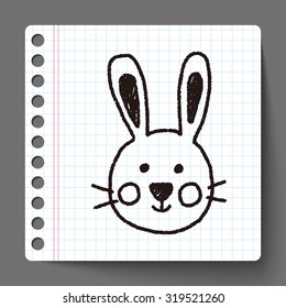 animal rabbit doodle drawing
