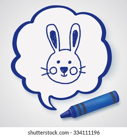 animal rabbit doodle drawing