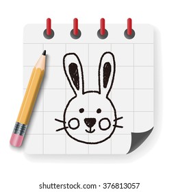 animal rabbit doodle drawing