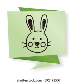 animal rabbit doodle drawing