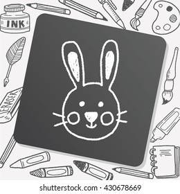 animal rabbit doodle drawing