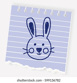 animal rabbit doodle drawing