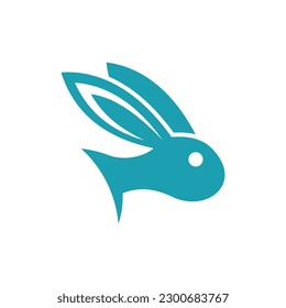 Animal Rabbit Head Modern Creative Logo