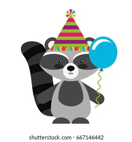 Animal raccoon cartoon