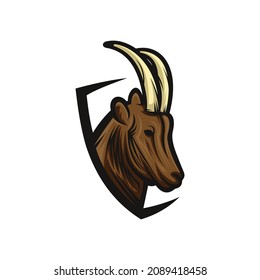 Diseño de vectores de mascota de ram animal