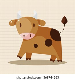 animal rattle cartoon theme elements