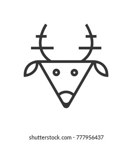 Animal reindeer icon