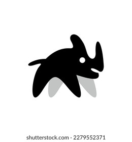 Animal rhino modern creative simple logo