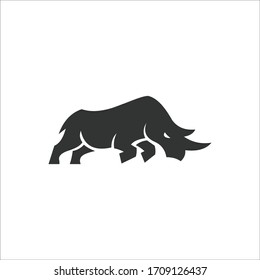 Animal Rhino Vector design Logo Template