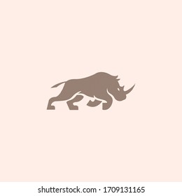 Animal Rhino Vector design Logo Template