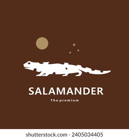 animal salamander natural logo vector icon silhouette retro hipster