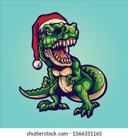 animal santa claus illustration design