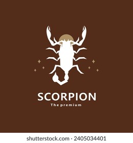animal scorpion natural logo vector icon silhouette retro hipster