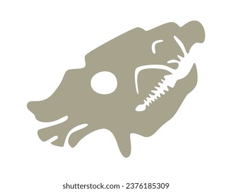 Animal Scull Silhouette Vector Illustration