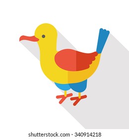 animal Seagull flat icon