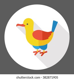animal Seagull flat icon
