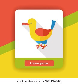 animal Seagull flat icon