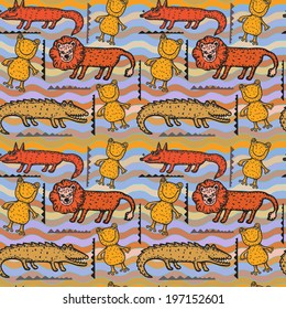 animal seamless pattern