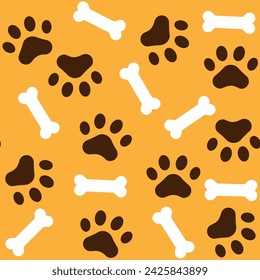 Animal seamless pattern with cats and dogs. For Veterinary Clinic, Pet Shop, Animal Exhibition, Zoo.