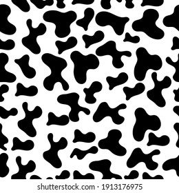 Animal seamless pattern. Cowhide texture.Vector illustration.