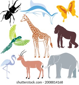 Animal Seamless Pattern Design for use wall and cloths 