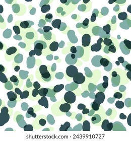 Patrón sin fisuras animal, fondo del vector de la piel del leopardo, manchas caóticas negras y marrones, con textura del cepillo