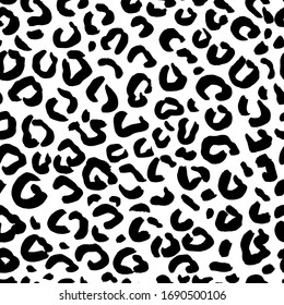 Animal seamless pattern. Mammals Fur. Print skin. Predator Camouflage. Leopard Cheetah Jaguar. Printable Background. Vector illustration.