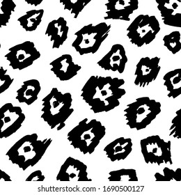 Animal seamless pattern. Mammals Fur. Print skin. Predator Camouflage. Leopard Cheetah Jaguar. Printable Background. Vector illustration.