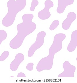 Animal seamless pattern in pastel color. Vector abstract background. Liquid shapes. Perfect for textile, fabric, wrapping paper. 90s, 00s aesthetic. Retro wavy background