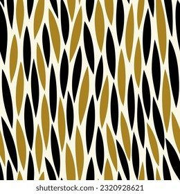 Animal seamless vector pattern. Leafs subtle background. African floral print, safari ornament