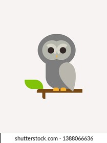 Animal Series Owl Bird Minimal Colorful Graphic
