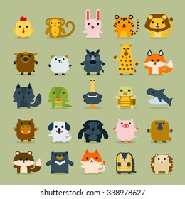 Animal set ,Vector illustration.