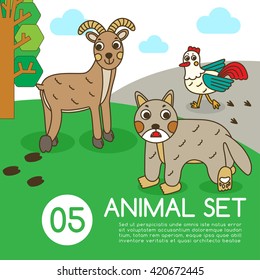 Animal Set : Vector Illustration