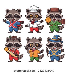 Animal Set Vector Template Design